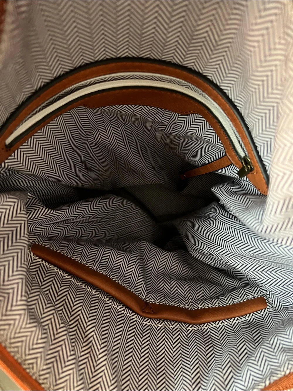 Woven Vegan Leather Backpack
